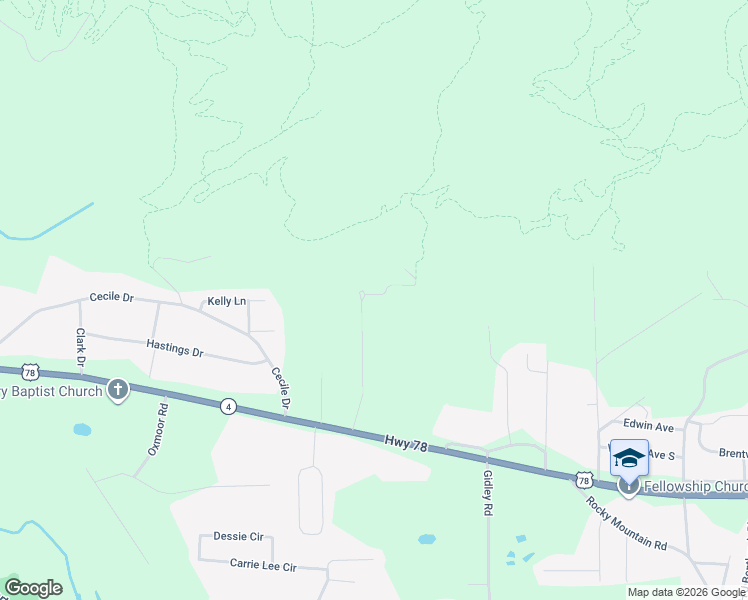 map of restaurants, bars, coffee shops, grocery stores, and more near 331 Monte Vista Road in Oxford