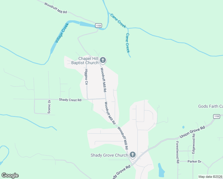 map of restaurants, bars, coffee shops, grocery stores, and more near 3018 Sartain Drive in Adamsville