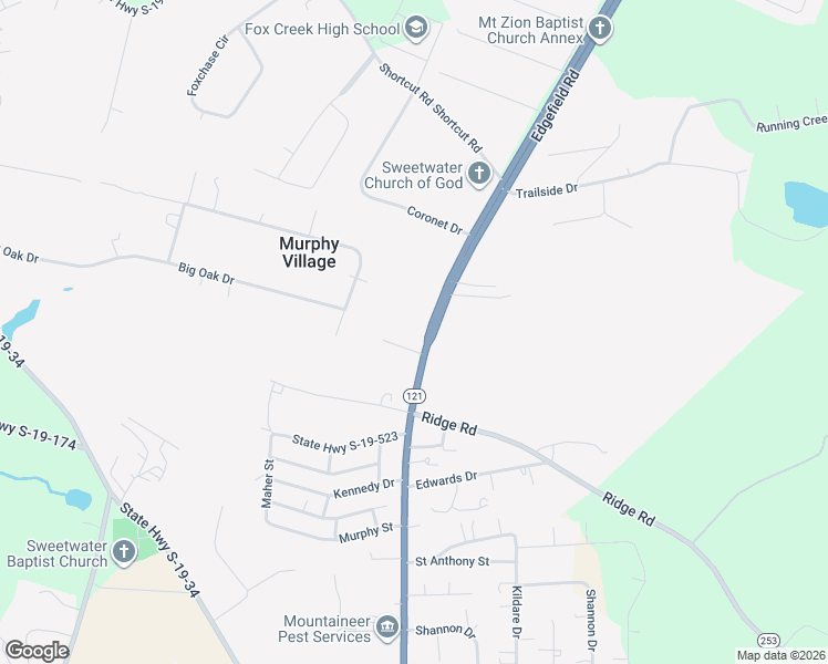map of restaurants, bars, coffee shops, grocery stores, and more near 1410 Edgefield Road in North Augusta