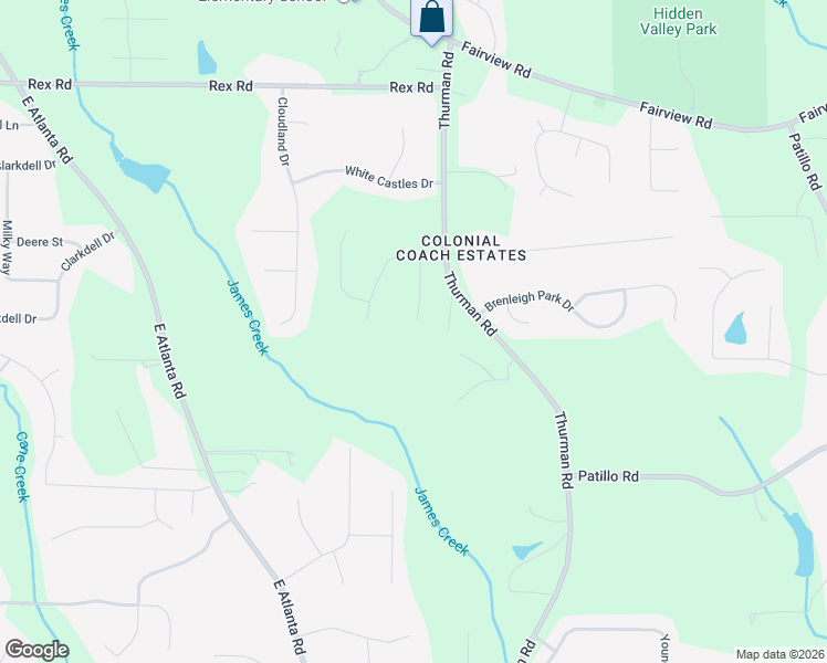map of restaurants, bars, coffee shops, grocery stores, and more near 226 Ricci Court in Stockbridge
