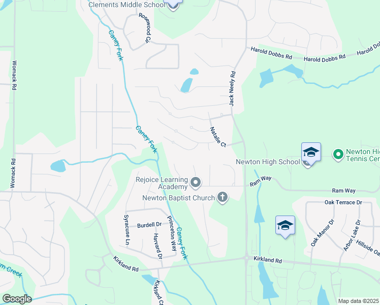 map of restaurants, bars, coffee shops, grocery stores, and more near 55 Cherohala Court in Covington