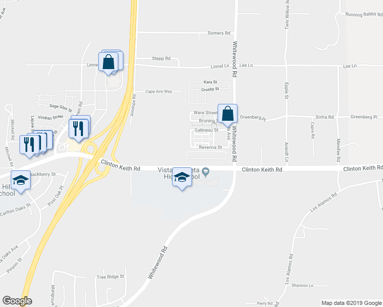 map of restaurants, bars, coffee shops, grocery stores, and more near 28269 Socorro Street in Murrieta