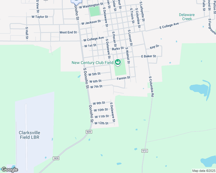 map of restaurants, bars, coffee shops, grocery stores, and more near 504 West 7th Street in Clarksville