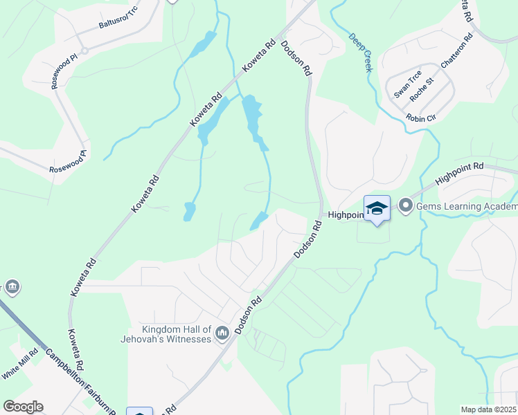 map of restaurants, bars, coffee shops, grocery stores, and more near 476 Lake Ridge Lane in Fairburn