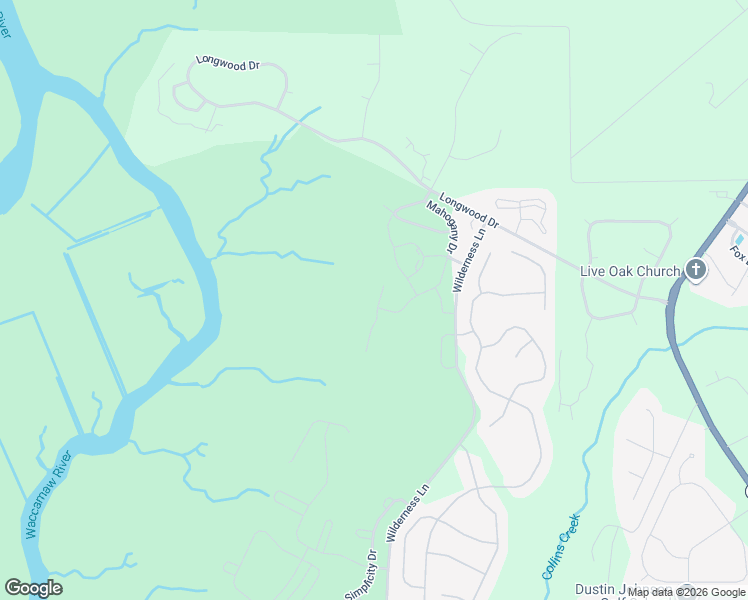 map of restaurants, bars, coffee shops, grocery stores, and more near 6031 Longwood Drive in Murrells Inlet