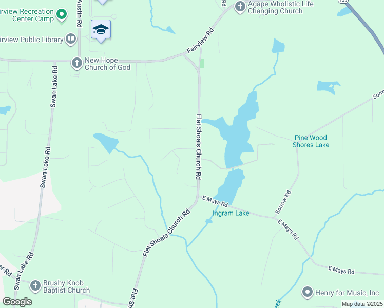 map of restaurants, bars, coffee shops, grocery stores, and more near 101 Springbrook Lane in Stockbridge