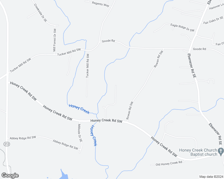 map of restaurants, bars, coffee shops, grocery stores, and more near 1628 Golden Creek Court Southwest in Conyers