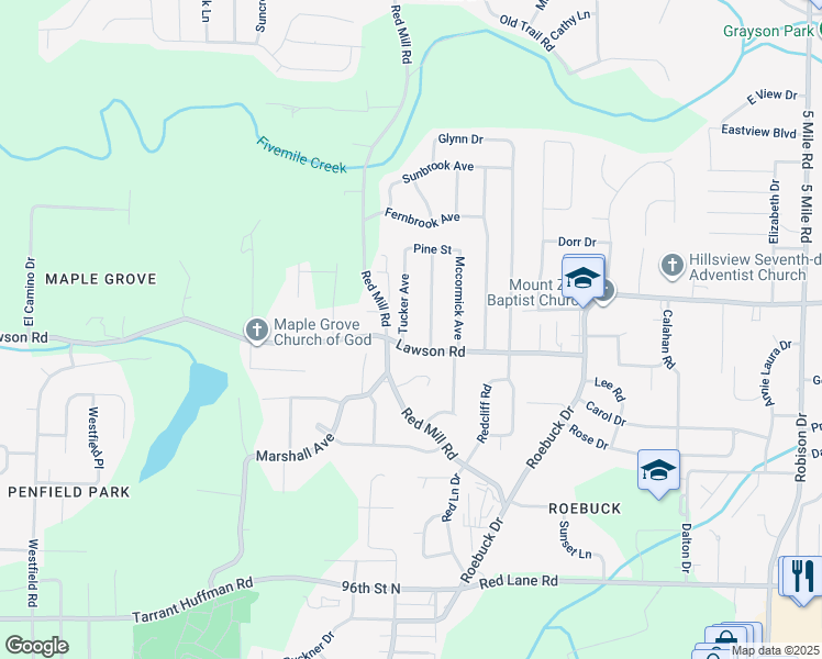 map of restaurants, bars, coffee shops, grocery stores, and more near 209 Tucker Avenue in Birmingham