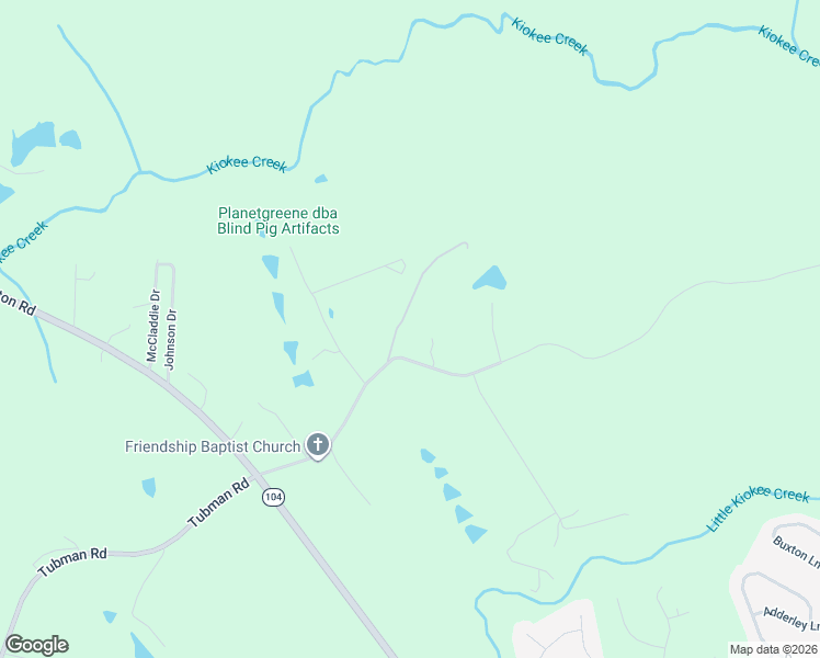 map of restaurants, bars, coffee shops, grocery stores, and more near 5169 North Tubman Road in Appling