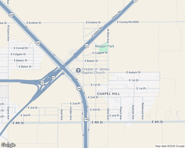 map of restaurants, bars, coffee shops, grocery stores, and more near 3903 East Auburn Street in Lubbock