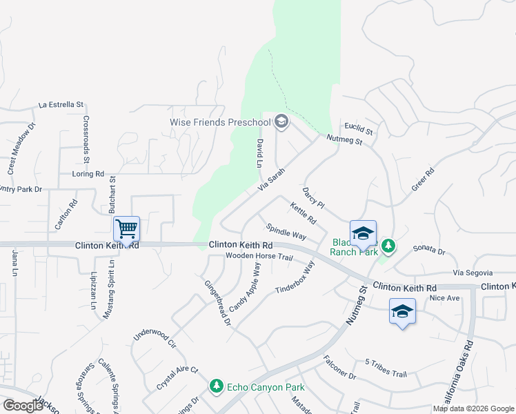 map of restaurants, bars, coffee shops, grocery stores, and more near 39545 Copper Craft Drive in Murrieta