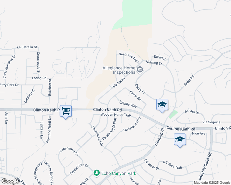 map of restaurants, bars, coffee shops, grocery stores, and more near 39545 Copper Craft Drive in Murrieta