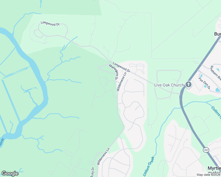 map of restaurants, bars, coffee shops, grocery stores, and more near 243 Moonglow Circle in Murrells Inlet