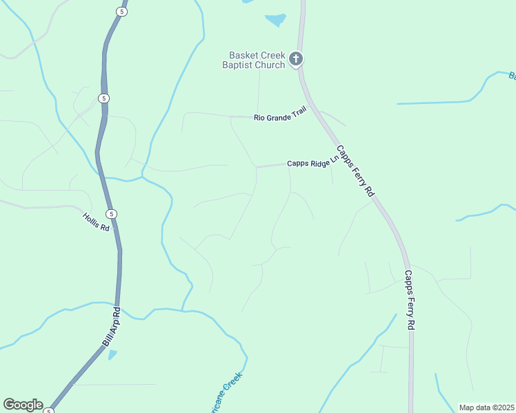 map of restaurants, bars, coffee shops, grocery stores, and more near 7751 Capps Ridge Lane in Douglasville