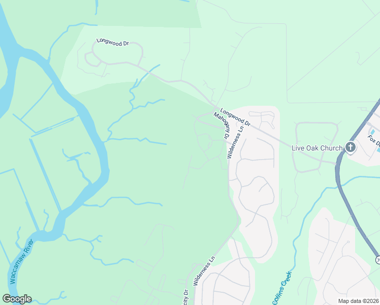 map of restaurants, bars, coffee shops, grocery stores, and more near 220 Moonglow Circle in Murrells Inlet