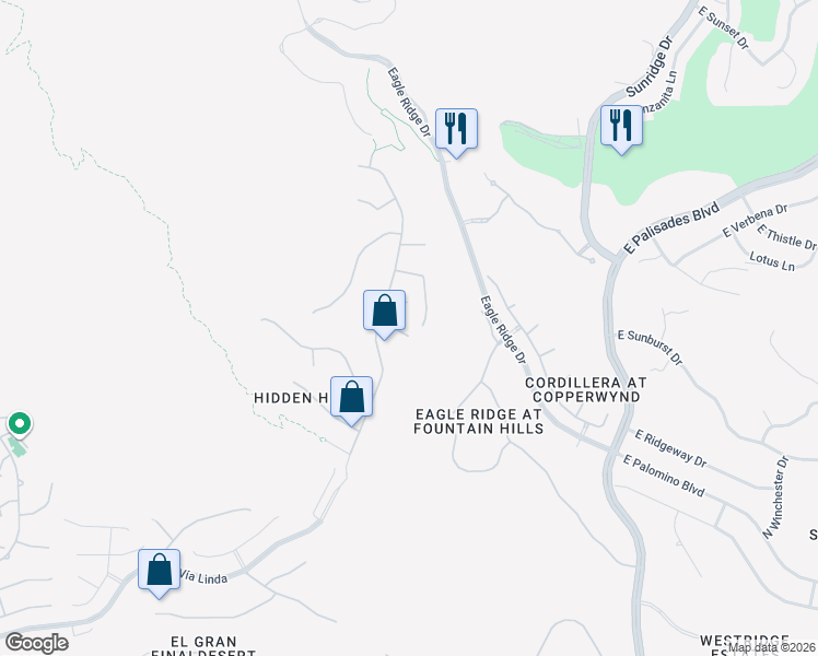 map of restaurants, bars, coffee shops, grocery stores, and more near 14672 East Larkspur Drive in Scottsdale