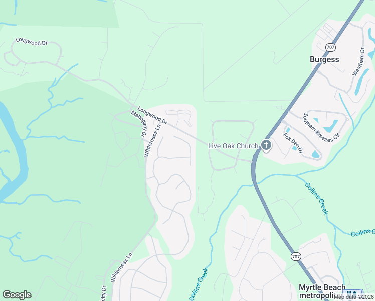 map of restaurants, bars, coffee shops, grocery stores, and more near 669 Grand Cypress Way in Murrells Inlet