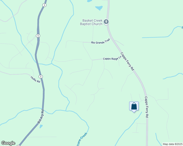 map of restaurants, bars, coffee shops, grocery stores, and more near 7751 Capps Ridge Lane in Douglasville