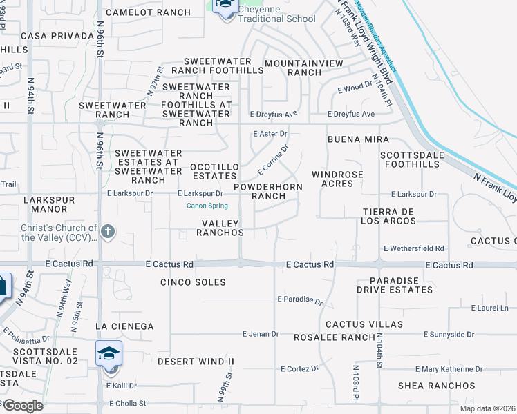 map of restaurants, bars, coffee shops, grocery stores, and more near 10060 East Bloomfield Road in Scottsdale