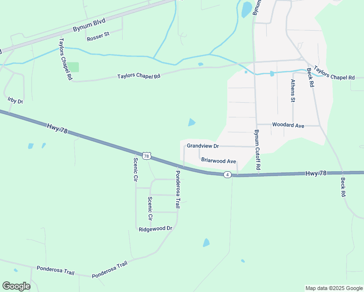map of restaurants, bars, coffee shops, grocery stores, and more near 93 Grandview Drive in Eastaboga