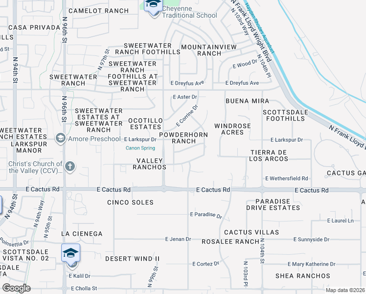 map of restaurants, bars, coffee shops, grocery stores, and more near 10060 East Bloomfield Road in Scottsdale