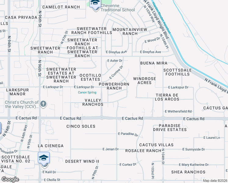 map of restaurants, bars, coffee shops, grocery stores, and more near 10060 East Bloomfield Road in Scottsdale