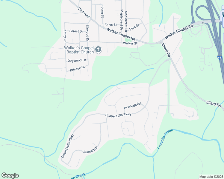 map of restaurants, bars, coffee shops, grocery stores, and more near 302 Chapel Hill Trail in Fultondale