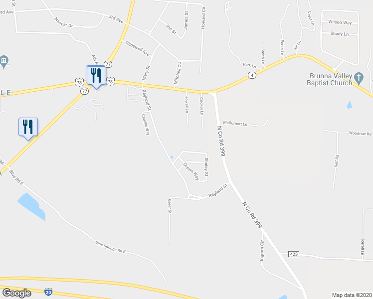 map of restaurants, bars, coffee shops, grocery stores, and more near 107 Jackson Lane in Lincoln