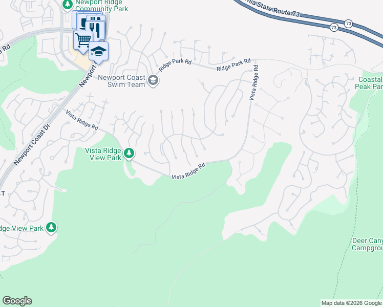 map of restaurants, bars, coffee shops, grocery stores, and more near 12 Via Avoria in Newport Beach