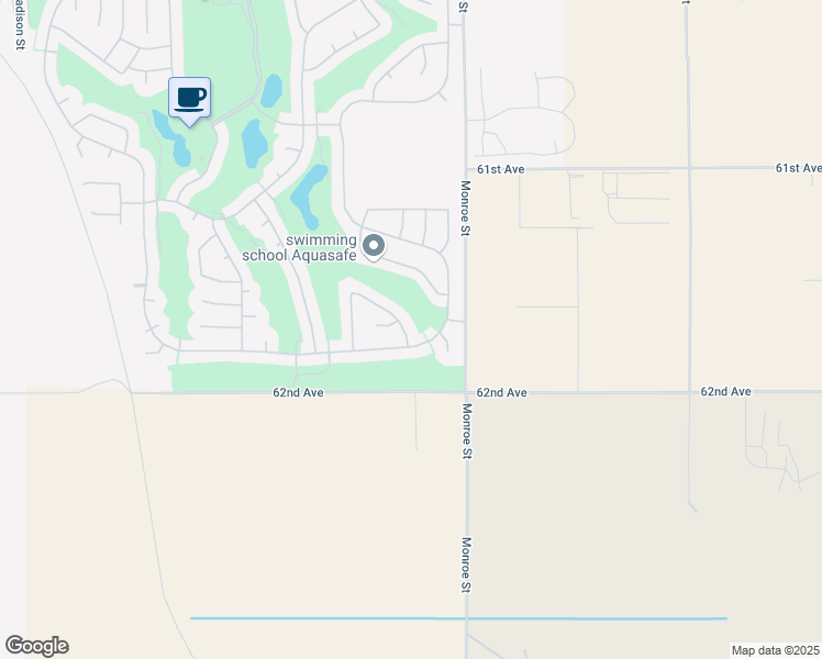 map of restaurants, bars, coffee shops, grocery stores, and more near 61746 Tulare Lane in La Quinta