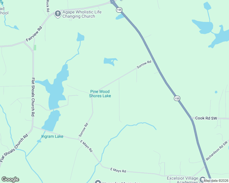 map of restaurants, bars, coffee shops, grocery stores, and more near 187 Sorrow Road in Stockbridge