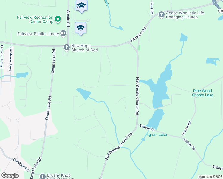 map of restaurants, bars, coffee shops, grocery stores, and more near 161 Brookfield Drive in Stockbridge