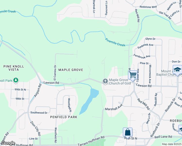 map of restaurants, bars, coffee shops, grocery stores, and more near 1021 Stoudemire Avenue in Birmingham