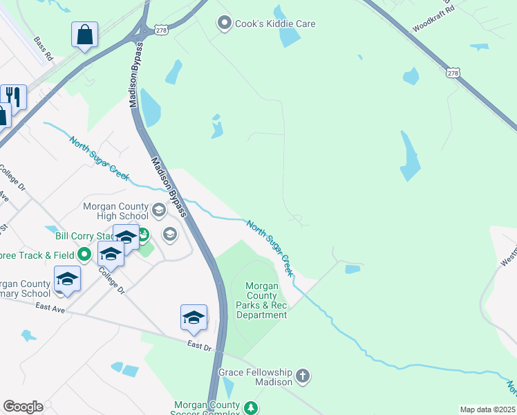 map of restaurants, bars, coffee shops, grocery stores, and more near in Madison
