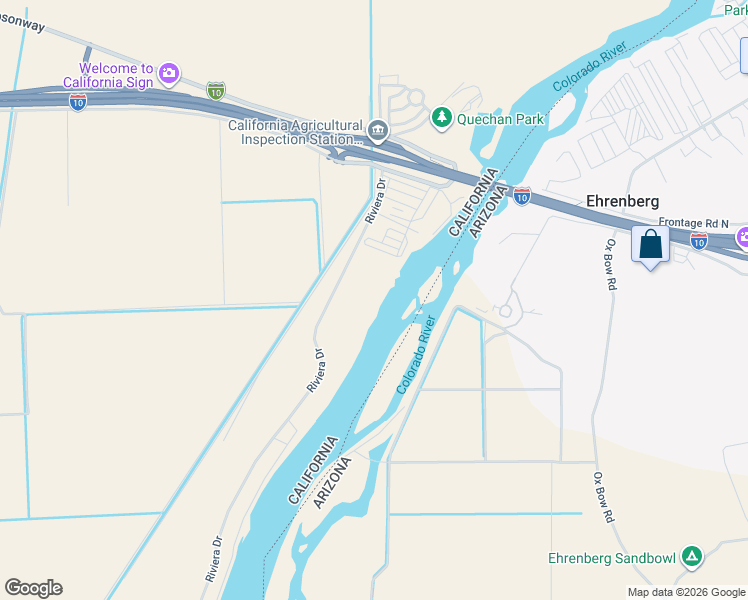 map of restaurants, bars, coffee shops, grocery stores, and more near 654 Riviera Drive in Blythe