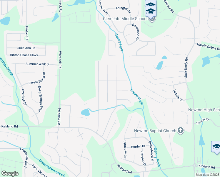 map of restaurants, bars, coffee shops, grocery stores, and more near 90 Prince Edward Way in Covington