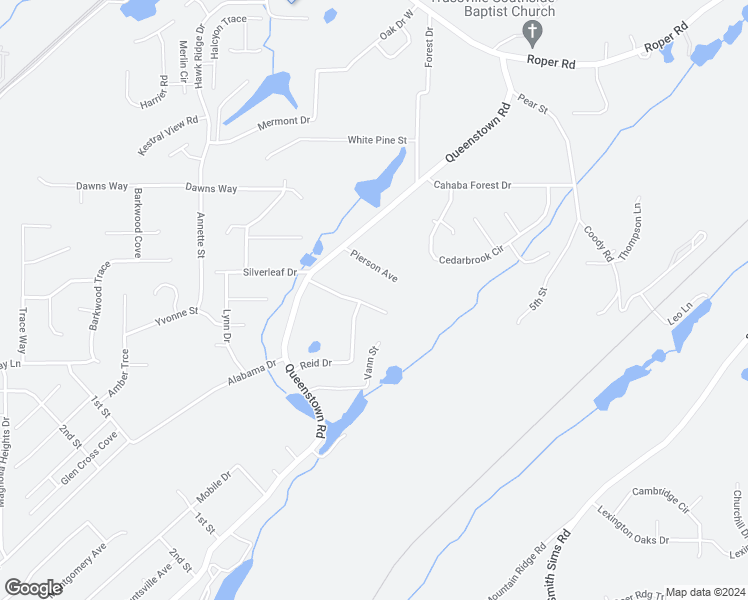 map of restaurants, bars, coffee shops, grocery stores, and more near 115 Cooper Avenue in Trussville