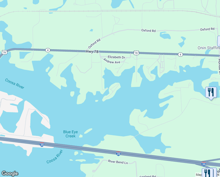 map of restaurants, bars, coffee shops, grocery stores, and more near Chip Drive in Lincoln