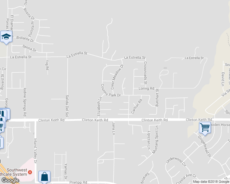 map of restaurants, bars, coffee shops, grocery stores, and more near 35778 Crest Meadow Drive in Wildomar