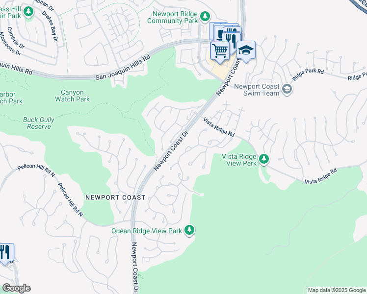 map of restaurants, bars, coffee shops, grocery stores, and more near 3 Longboat in Newport Beach