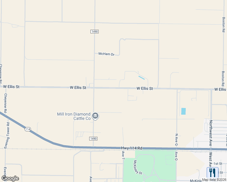 map of restaurants, bars, coffee shops, grocery stores, and more near 149 East State Road in Levelland