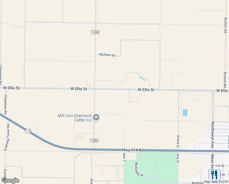map of restaurants, bars, coffee shops, grocery stores, and more near 149 East State Road in Levelland