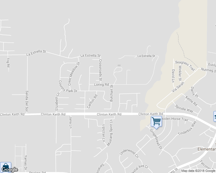 map of restaurants, bars, coffee shops, grocery stores, and more near 25199 Loring Road in Wildomar