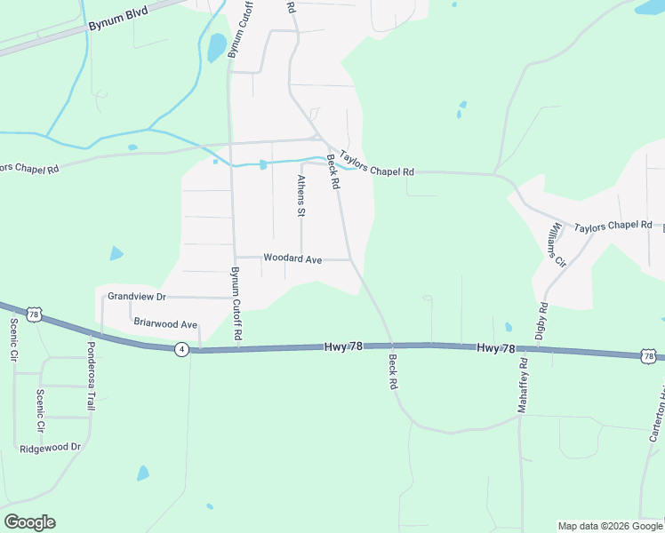 map of restaurants, bars, coffee shops, grocery stores, and more near 270 Woodard Avenue in Eastaboga