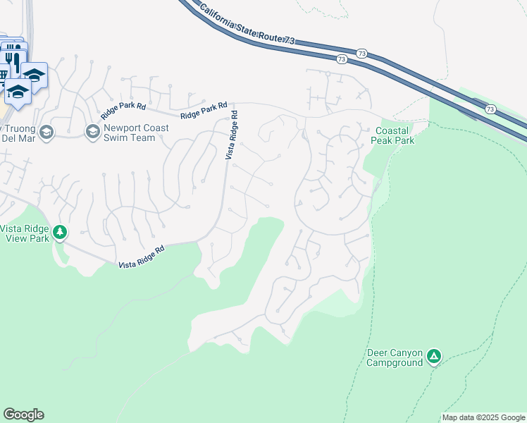 map of restaurants, bars, coffee shops, grocery stores, and more near 24 Venezia in Newport Beach