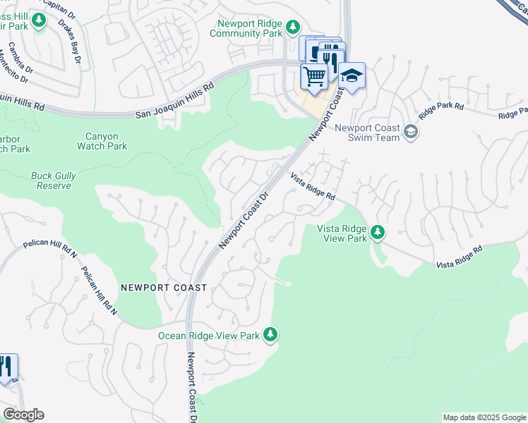 map of restaurants, bars, coffee shops, grocery stores, and more near 3 Longboat in Newport Beach