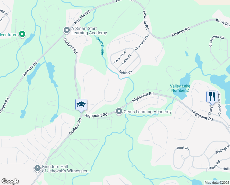 map of restaurants, bars, coffee shops, grocery stores, and more near 10323 Deep Creek Cove in Union City