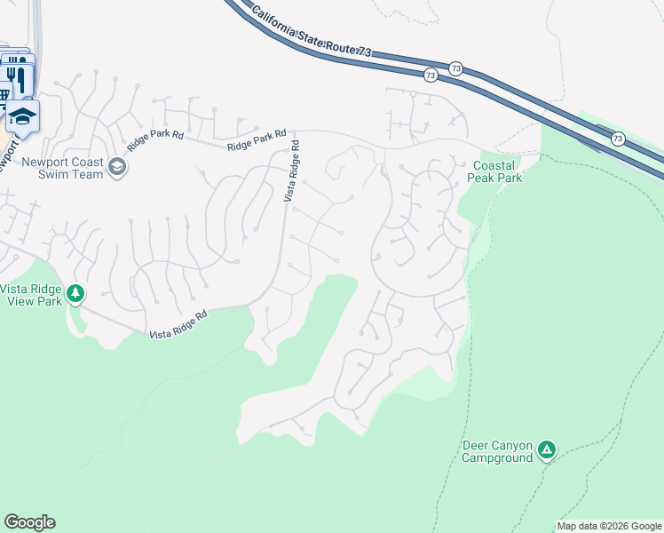 map of restaurants, bars, coffee shops, grocery stores, and more near 24 Venezia in Newport Beach