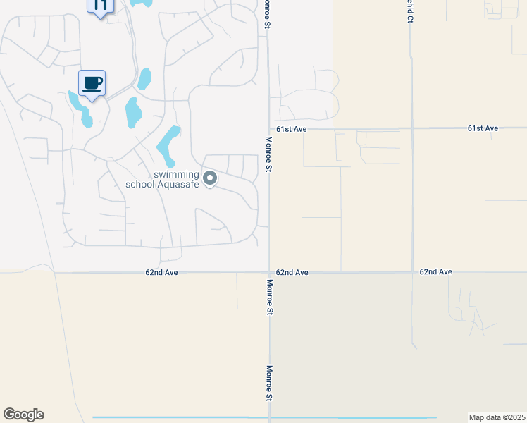map of restaurants, bars, coffee shops, grocery stores, and more near 61576 Fire Barrel Drive in La Quinta