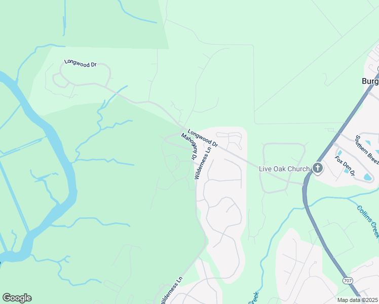 map of restaurants, bars, coffee shops, grocery stores, and more near 412 Mahogany Drive in Murrells Inlet